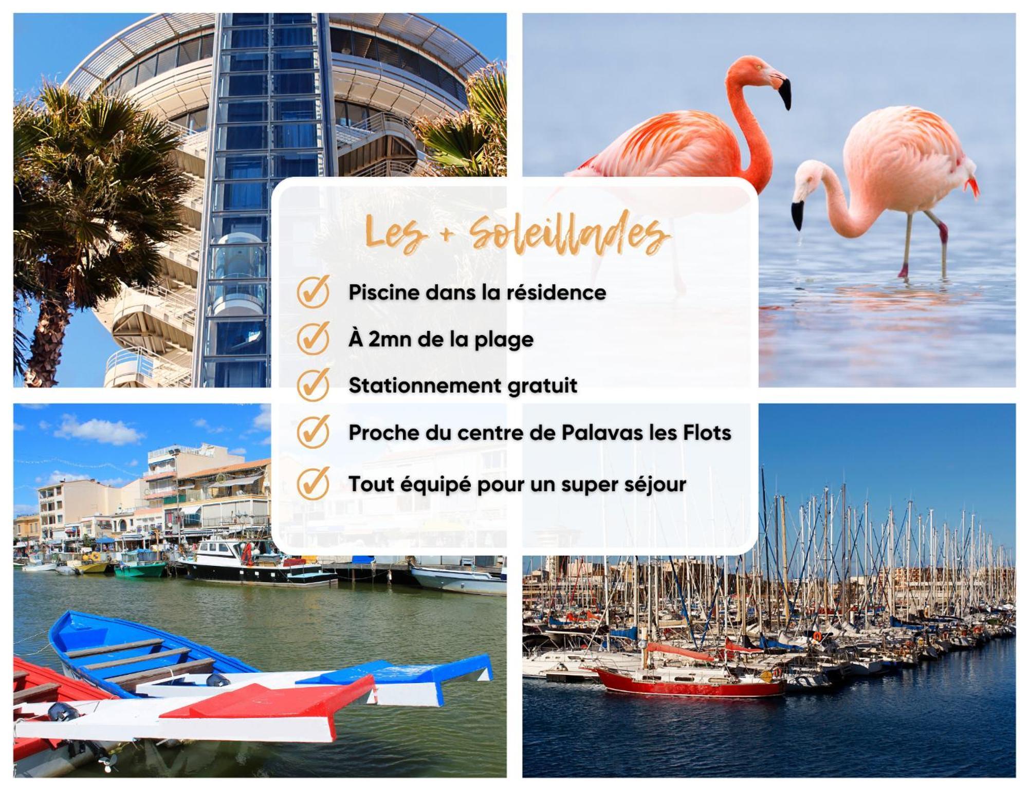 Les Soleillades - Plage, Piscine, Parking! Palavas-les-Flots Dış mekan fotoğraf